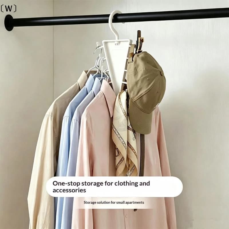 〔W〕V-Shape Multi Hook Closet Hanger Organizer 12 Hooks Space Saving Wardrobe Clothes Hanger For Storage Efficiency