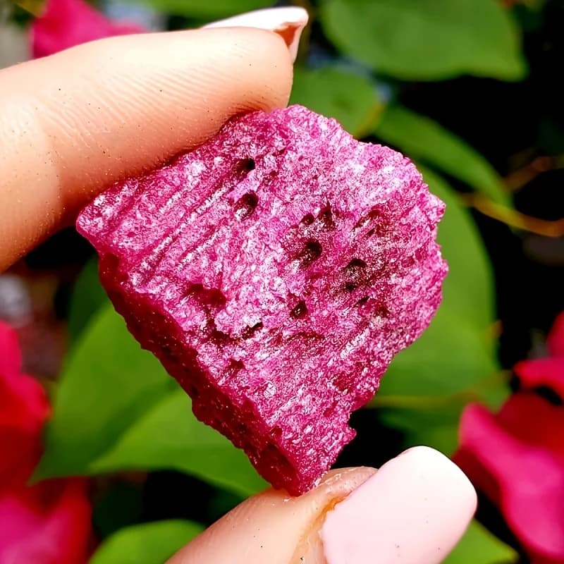 Minerale di corindone rosso naturale grezzo grezzo, adatto per decorazioni domestiche, regali natalizi, collezione di cristalli, cristalli naturali, regali natalizi