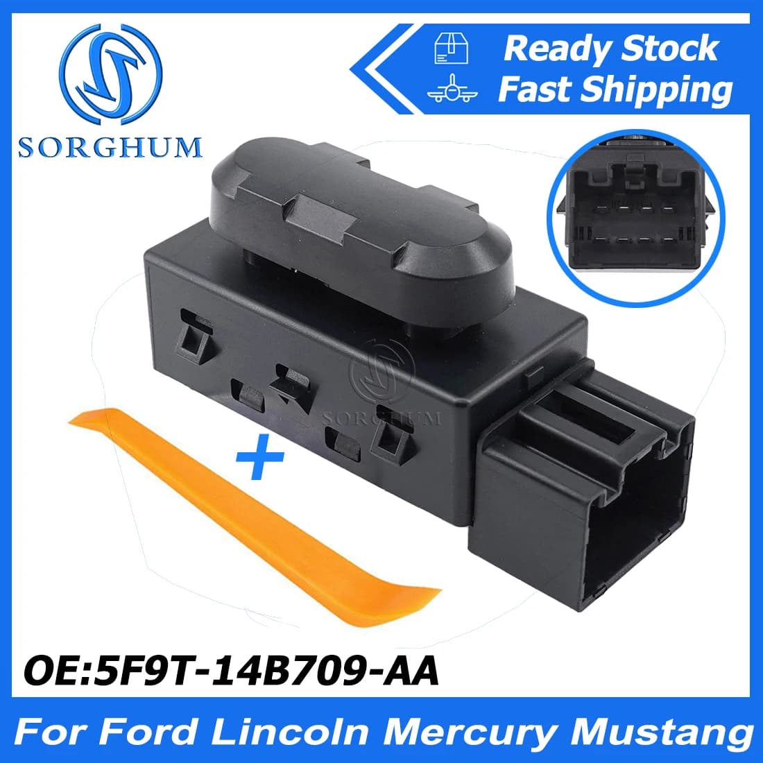 Interruttore del sedile elettrico lato conducente e passeggero 5F9T-14B709-AA 9L3T-14B709-AA per Ford Lincoln Mercury Mustang Edge Escape Expedition