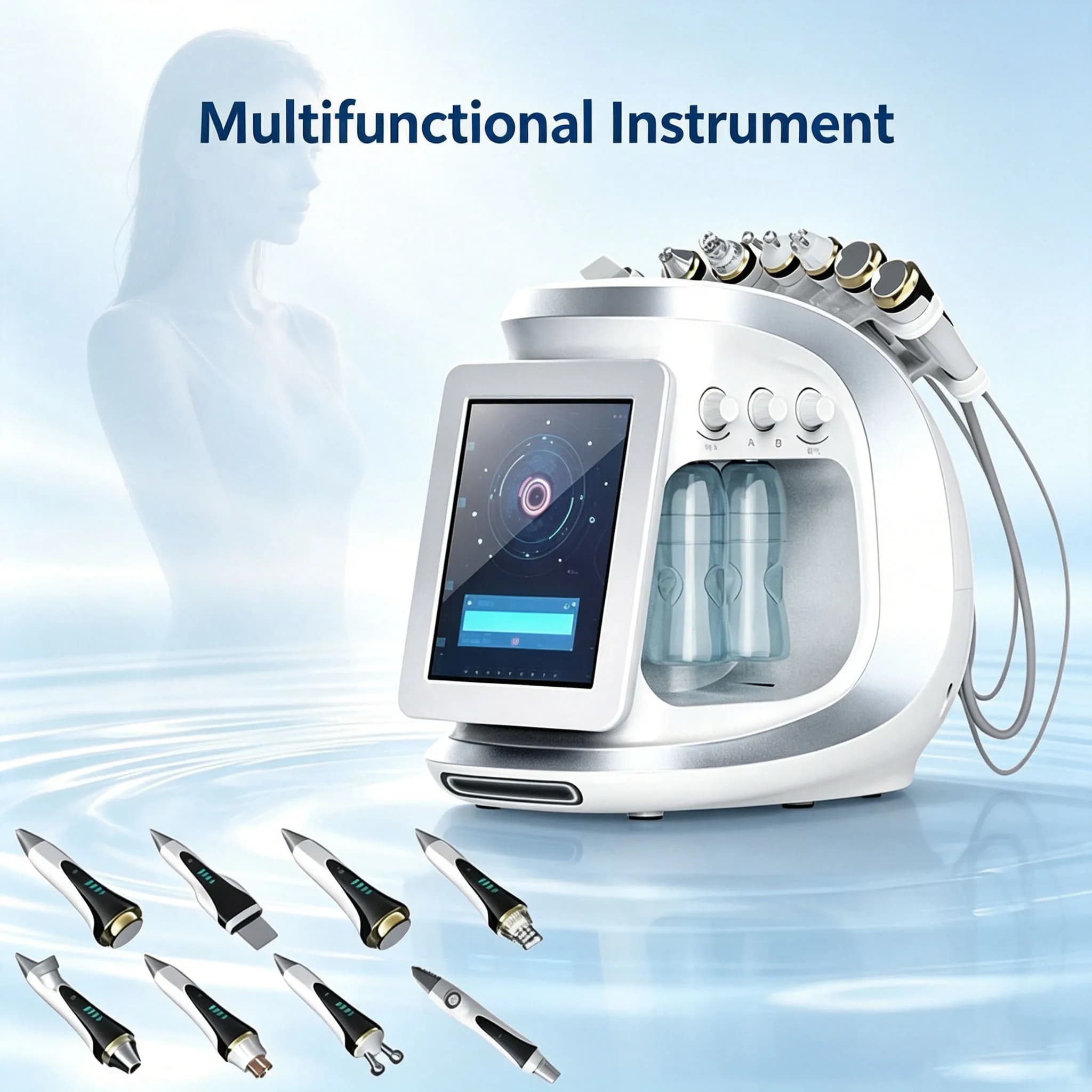 Facial Skin Comprehensive Management Instrument Hydrogen Oxygen Small Bubble Cleaning Pore Large Bubble Cleaning Device