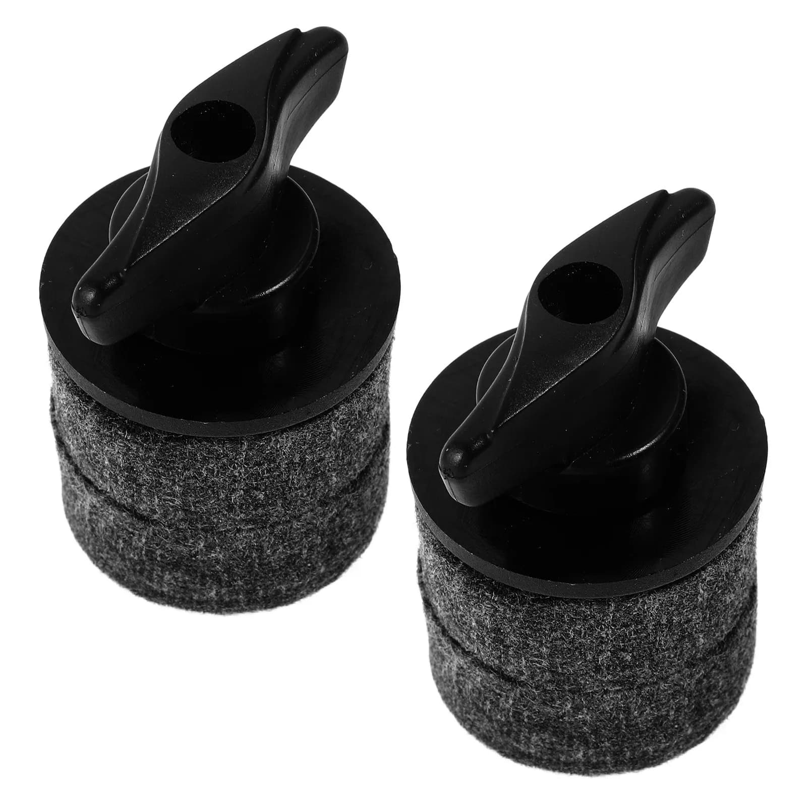 Set Completo di 2 Supporti in Plastica per Piatti con Vite di Fissaggio, Cuscinetti in Feltro per Montaggio Sicuro per Sessioni di Batteria Intense