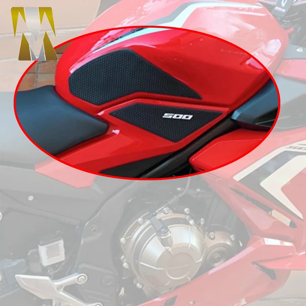 Rilievo del serbatoio del gas Rilievi di trazione del serbatoio per Honda CBR500R CB500F 2019-2021 Manopole del serbatoio del carburante Adesivo laterale Ginocchi Protezioni Decal