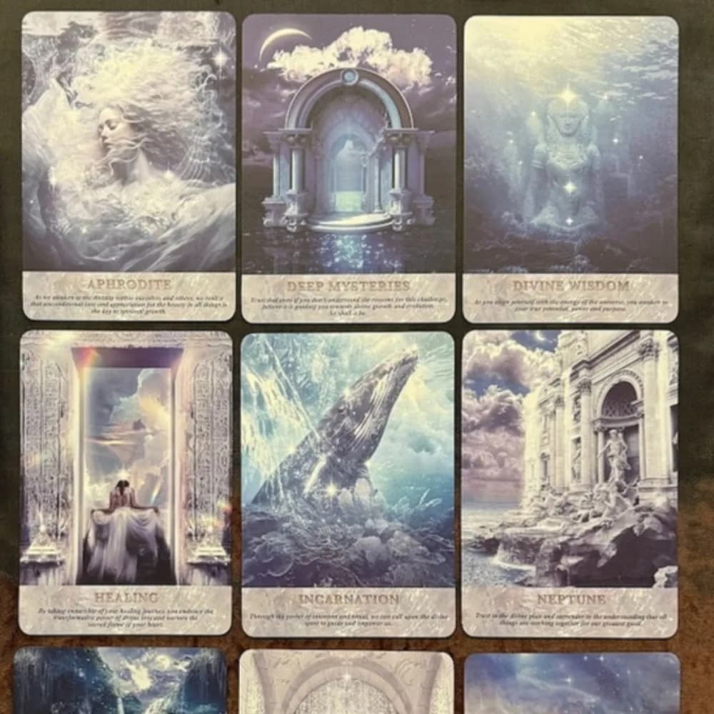 Pearls of Wisdom Oracle Deck 10.4*7.3cm 44 Cards Delve Into The Ethereal Visuals Guiding You To Discover Deeper Significance