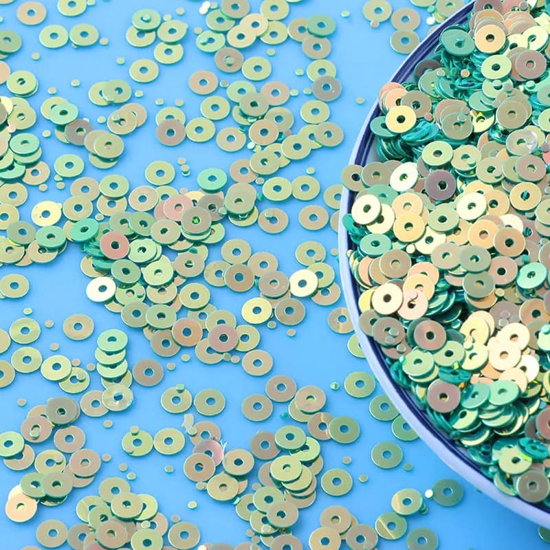 4mm paillettes oro rotondo sfuso paillettes artigianato paillettes cucito abbigliamento decorazione accessori fai da te Lentejuelas Para Coser 10g/20g/50g