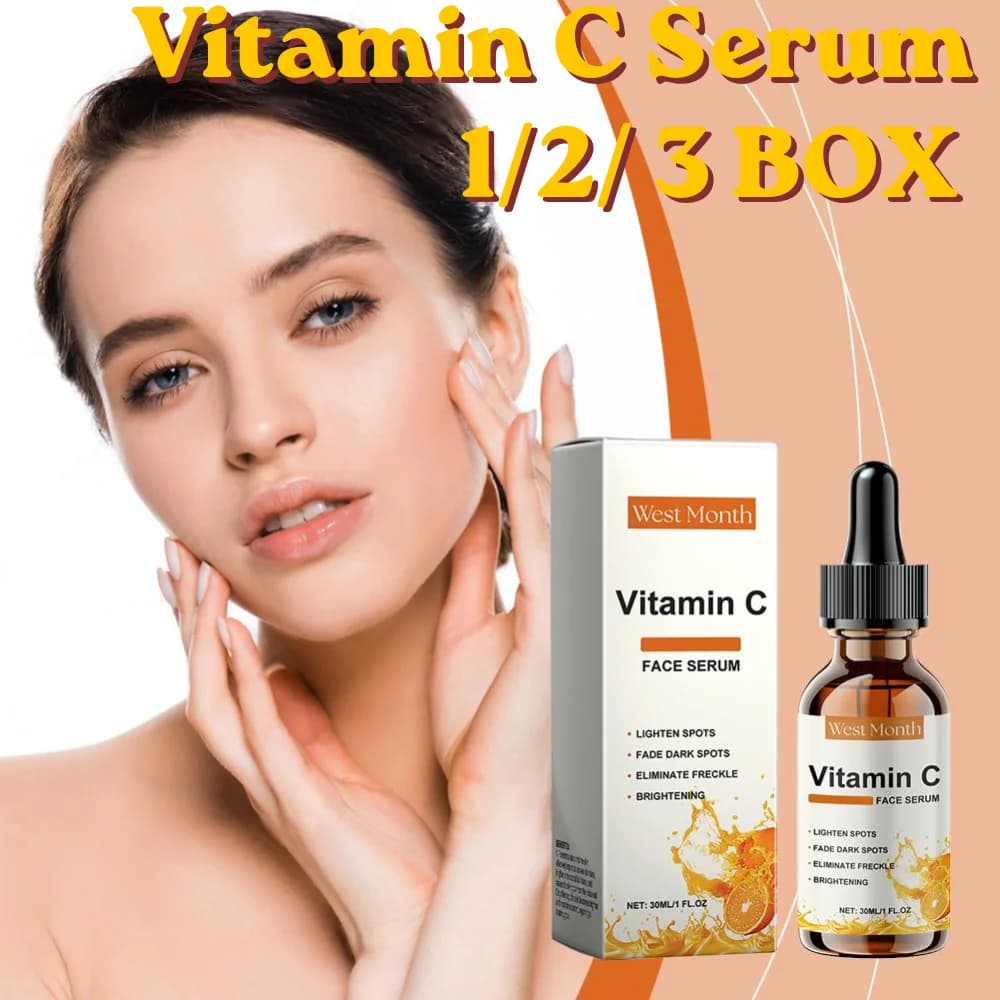 Vitamin C Whitening Serum Contains Hyaluronic Acid Dark Spot Remover Moisturizing Brighten Repair Dull Skin Care Cosmetics