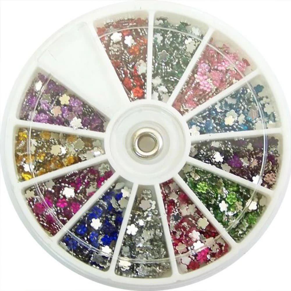 1 scatola di gemme acriliche miste strass per unghie lega di metallo 3D pendenti per unghie decorazione di gioielli piatti accessorio per manicure fai da te pietre fai da te * 5H