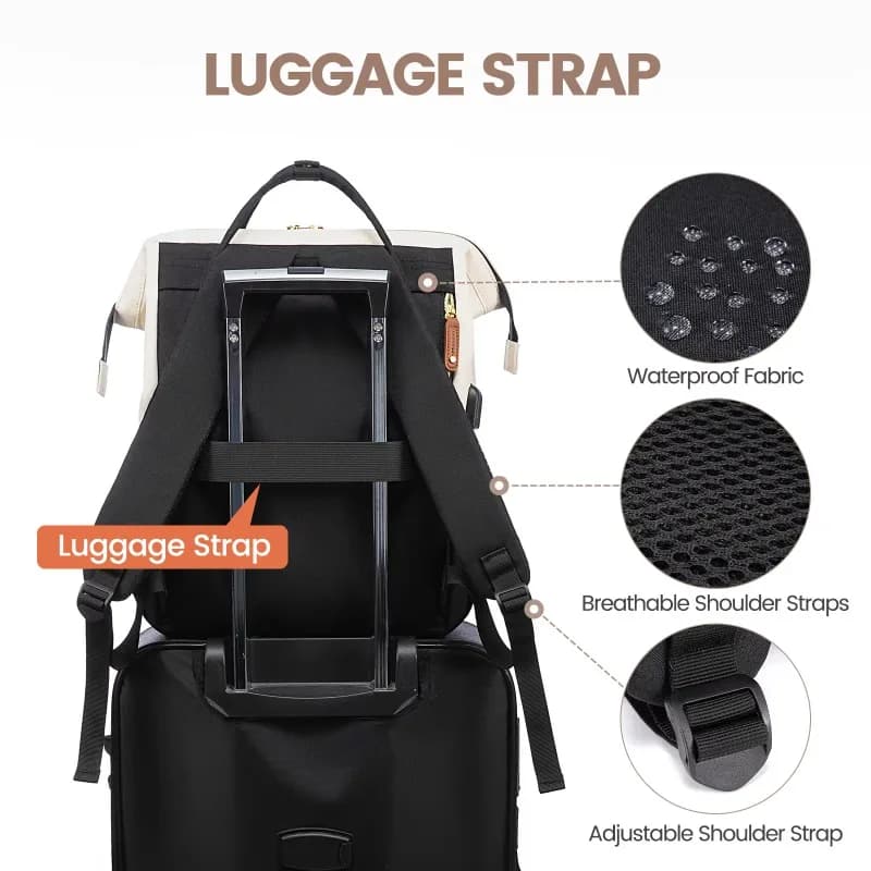 Zaino da lavoro alla moda Borsa casual in nylon per scuola universitaria Zaino per laptop personalizzato da viaggio impermeabile per donna