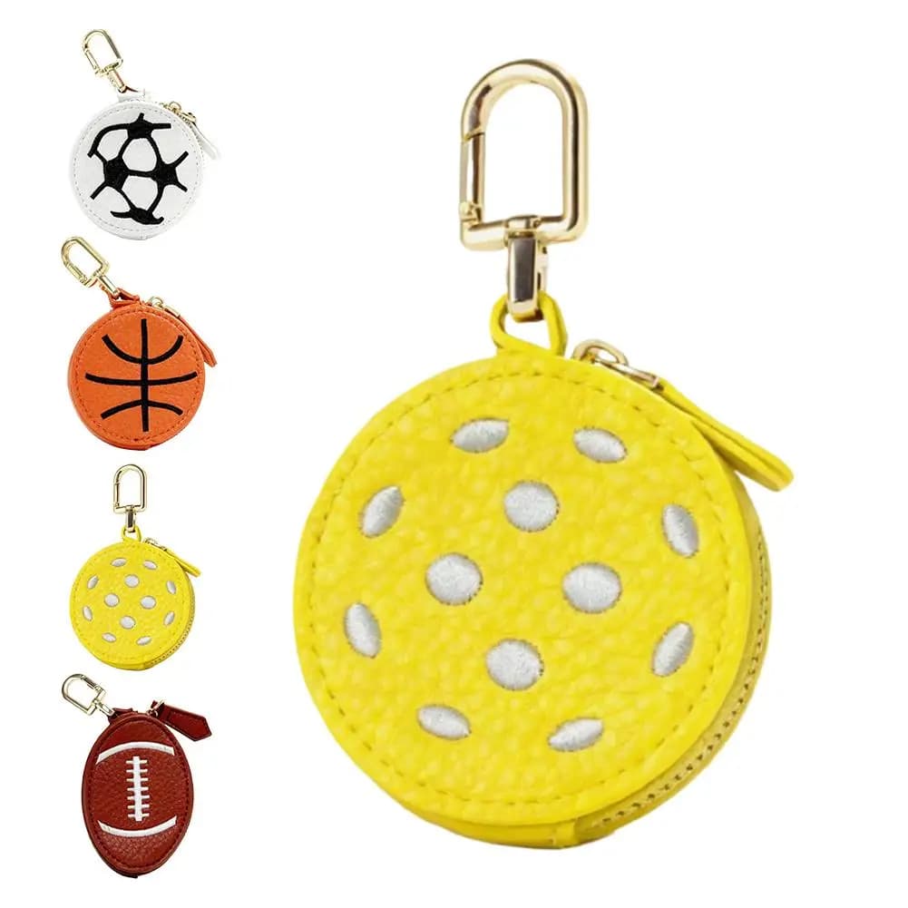 Portamonete Sportivo a Forma di Pallone da Basket, Custodia Impermeabile per Cuffie e Accessori