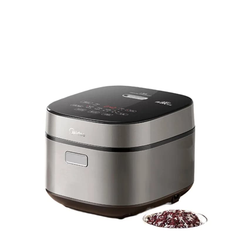 Multi-functional Rice Cooker with 4L Capacity, Anti-bacterial Porcelain Inner Pot, One-click Charcoal Rice Cooking and Stew