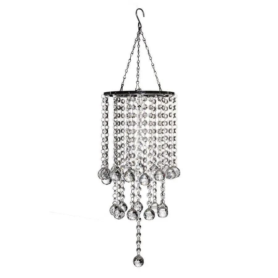 Lampadario Campanelli eolici Forma Prismi di cristallo trasparente Palline Perline Appese Suncatcher Ciondolo Giardino Decorazioni per la casa all'aperto Regali