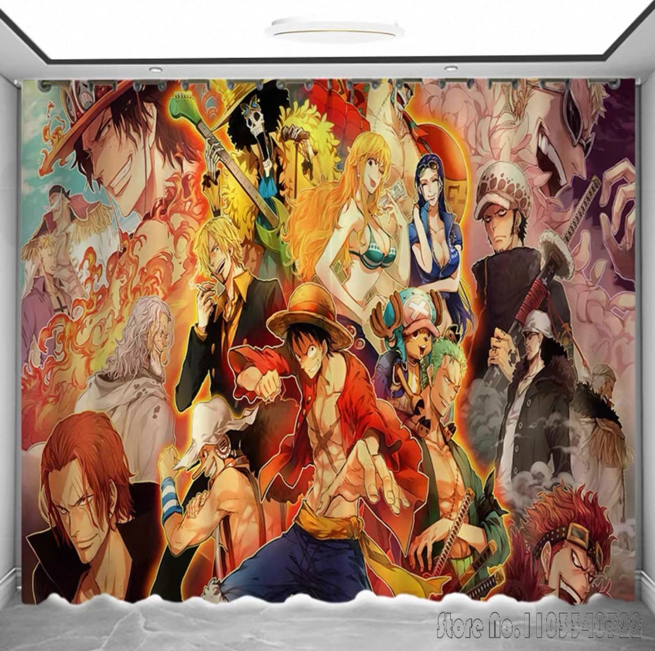 2026 Popolare One Piece Roronoa Zoro Rufy Nami Finestra con isolamento termico Tende oscuranti Soggiorno giapponese Baby Kids Gift