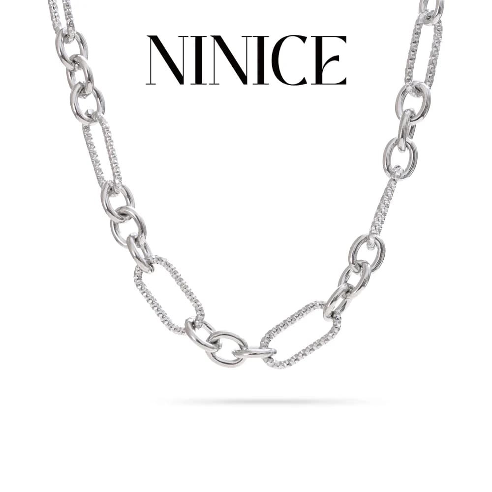 NiNice Necklace Waterproof Circle Collar Bracelet Handmade Fashion Simple Jewelry Accessories Gift Stainless Steel Wholesale