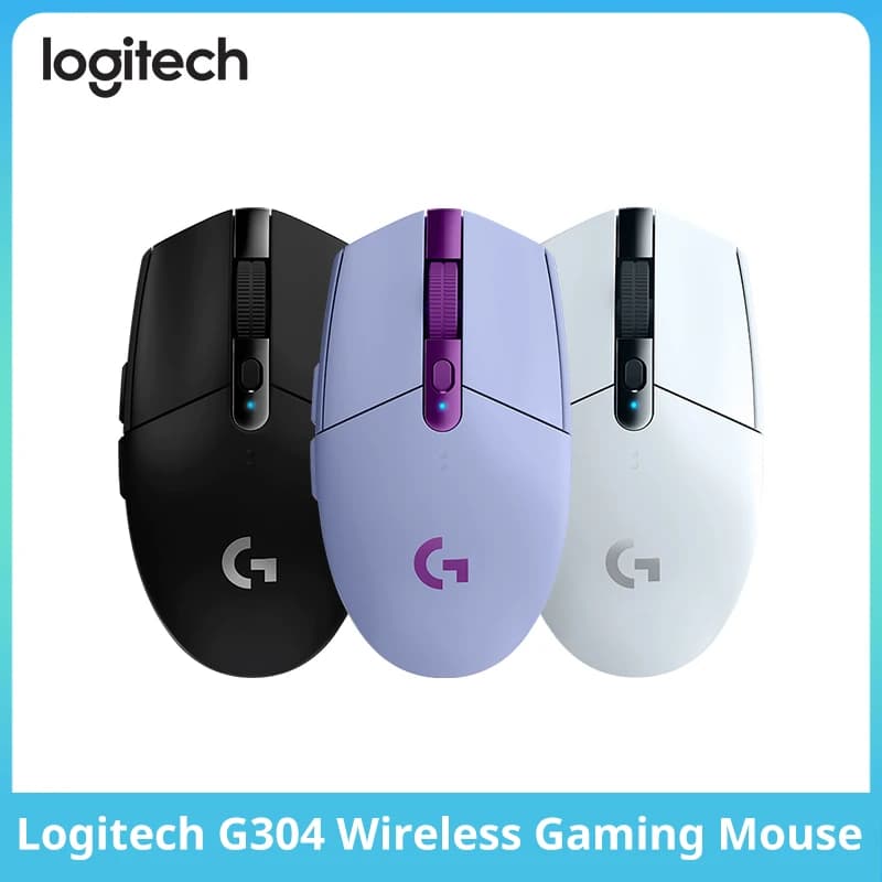 Mouse da gioco wireless Logitech G304, leggero 99 g, 12000 DPI, 6 pulsanti programmabili, adatto per giochi e uso in ufficio