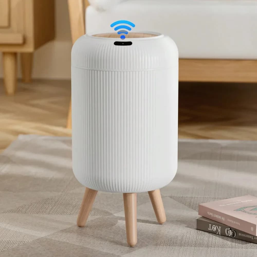 Cestino Intelligente con Sensore da 11L (3 Galloni) - Design Alto con Gambe Rimovibili, Coperchio Sigillato Anti-Odore con Apertura/Spegnimento Silenzioso
