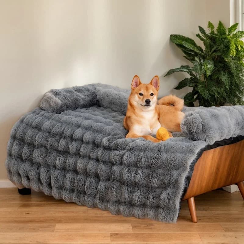 Soffice peluche per cani da compagnia Divano letto per cani di taglia grande Tappetino per cuccia Inverno caldo Letto per gatti Cuscino lavabile per cani Coperta Copridivano