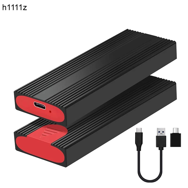 Custodia SSD M2 da M.2 a USB 3.1 Tipo C Scatola SSD esterna Custodia in alluminio per chiave B + M/M 2230 2242 2260 2280 M2 SATA / NVMe PCI-E SSD