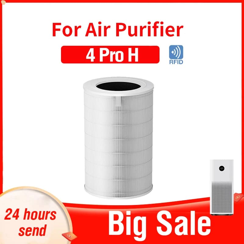 Filtro Hepa 4 Pro H, Filtro a Carbone Attivo 4 Pro H, Filtro Hepa 4 Pro H per Purificatore d'Aria 4 Pro H