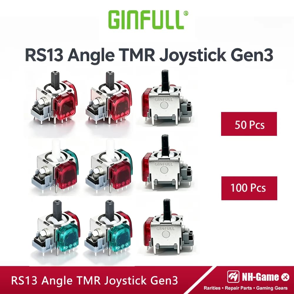 GINFULL RS13 MAX 3rd Gen TMR Electromagnetic Joystick Module 3D Analog Repair for PS5 for PS4 for Xbox Series X/S Controller