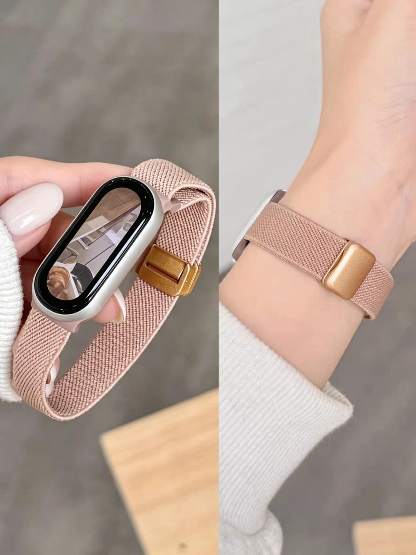 Nice Magnetic Nylon Loop Strap for Xiaomi Band 10 9 8 Watch New Design Smart NFC Accessories