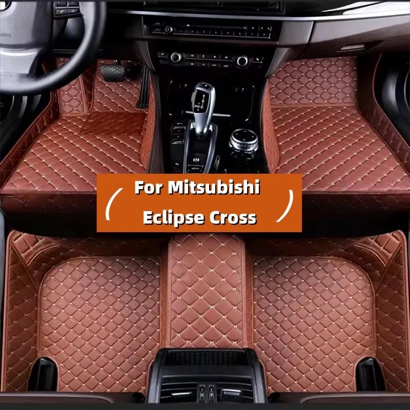 Tappetini per auto antiscivolo personalizzati per Mitsubishi Eclipse Cross 2017 2018 2019 2020 2021-2023 Tappeti per auto Piede Coche Accessori