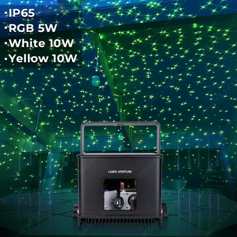 Proiettori Laser RGB Mini Impermeabili IP65 per Esterni e Interni, 2W 3W 5W, Effetto Cielo Stellato Colorato, per Giardini e Parchi