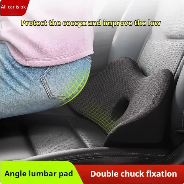 1 pz Memory Foam Cuscino per schienale per auto da viaggio Massaggio ortopedico Tappetino per sedile Sedia per ufficio Cuscino per pisolino Cuscino per auto Cuscino per schienale