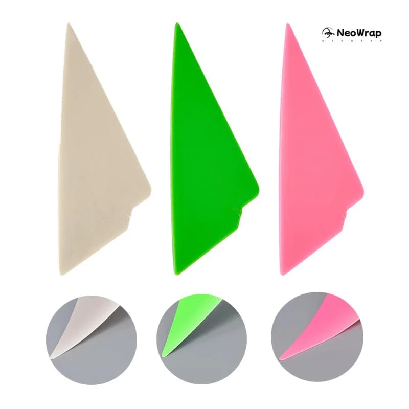 3 Hardness Triangle Go Corner Edge-Closing Vinyl Squeegee Tight Space Scraper Car Wrap Application Curves Slot Tint Tucking Tool