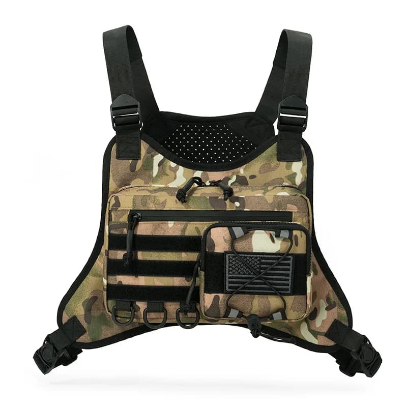 Men Bag High-quality Casual Travel Multi-purpose Outdoor Chest Bags Tactical Sports Cycling Vest Backpack