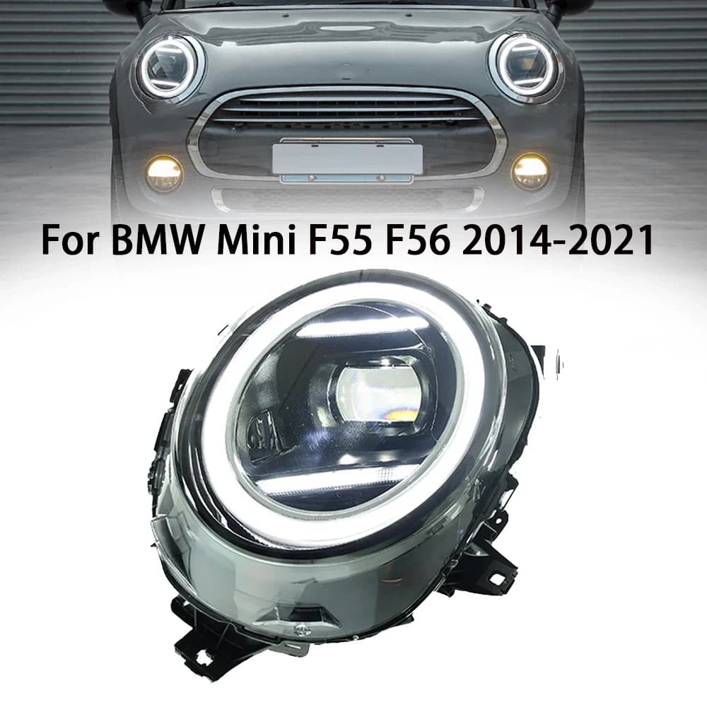 Faro dell'automobile Per BMW Mini Coopers F55 F56 2014-2021 completo LED Gruppo Faro RGB Aggiornamento Alta Lente Del Proiettore Accessori