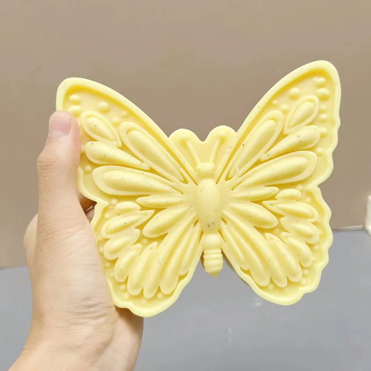 10-16cm Large Butterfly carving pattern cylindrical candle silicone mold butterfly shape candle mold butterfly ball resein mold