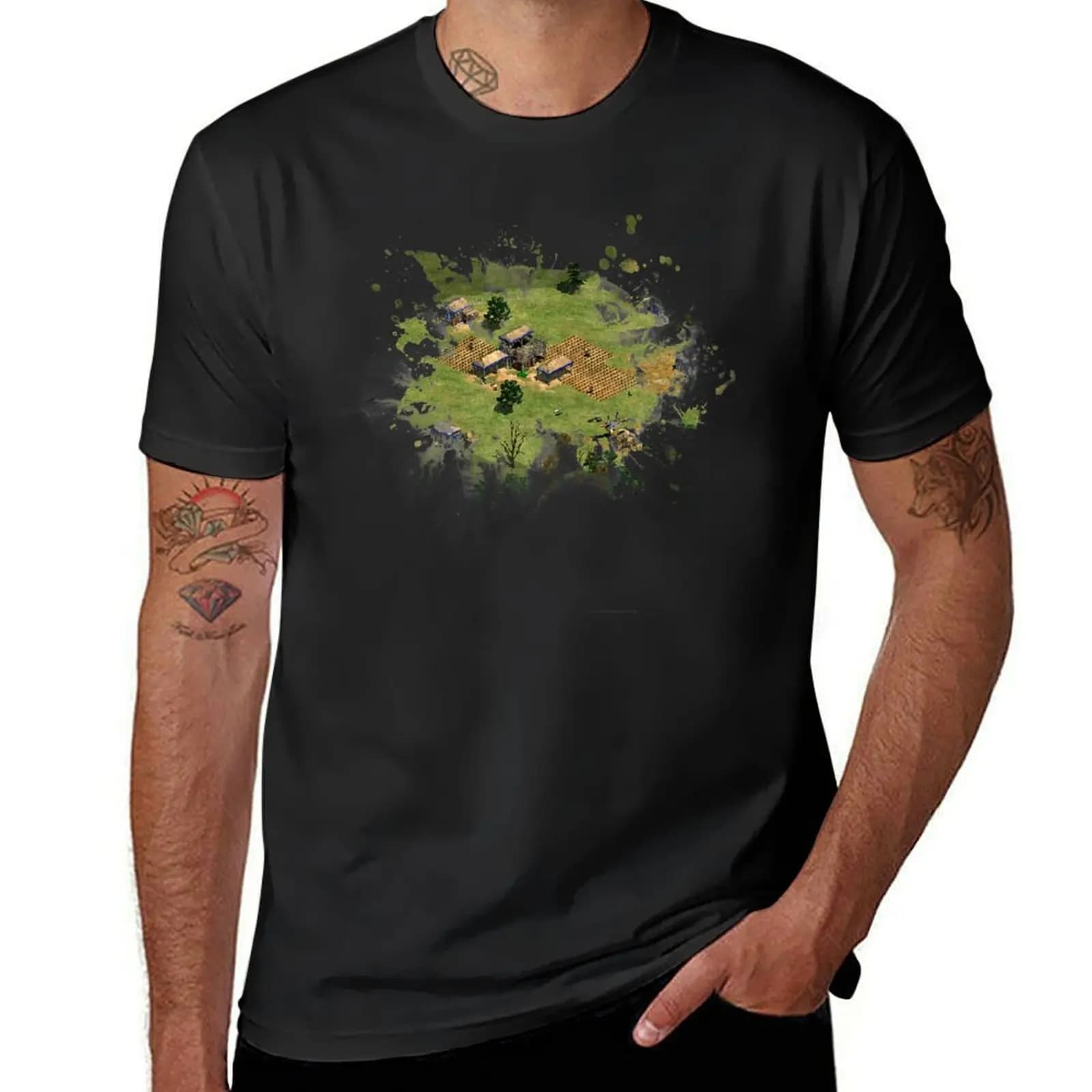 Age of imperi Art t-shirt customs progetta la tua grafica estiva top magliette grandi e alte da uomo