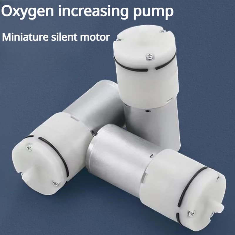 Mini pompa di pressione dell'aria 12V Acquario Bene Aerazione elettrica Pompa di ossigeno Monitor del sangue Volume d'aria