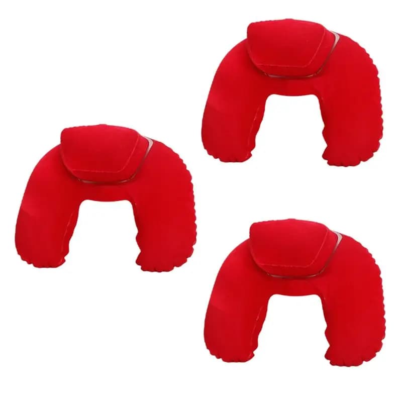 Cuscino da Viaggio Gonfiabile B62B, Cuscino per Collo da Aereo, Supporto per il Mento, Cuscino per Pisolino in Ufficio, Regalo per la Casa
