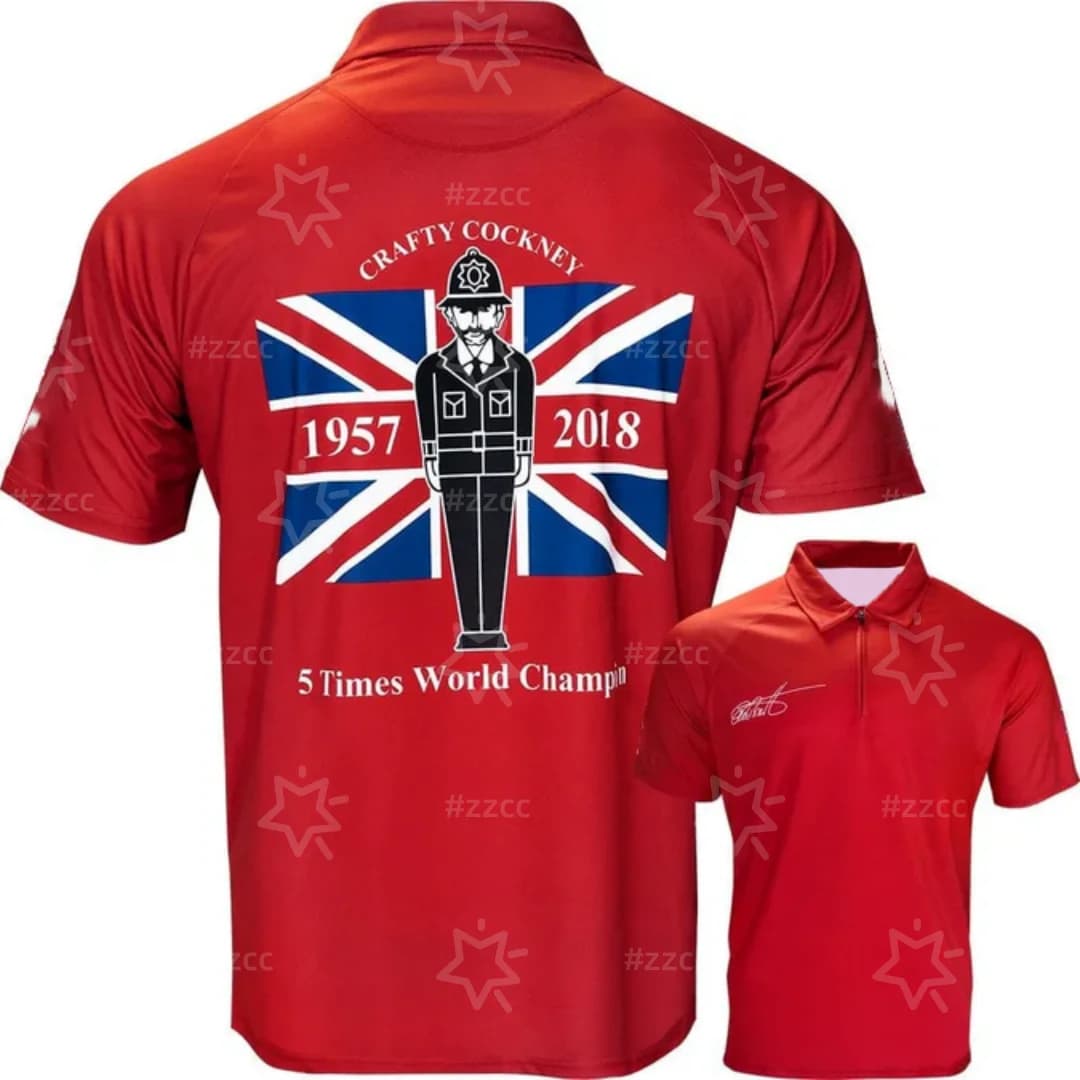 Maglietta Eric Bristow Dart - Maglia Crafty Cockney Darts Sportiva per il Tempo Libero ad Asciugatura Rapida T-shirt da Uomo Abbigliamento per Bambini T-shirt Y2k Donna