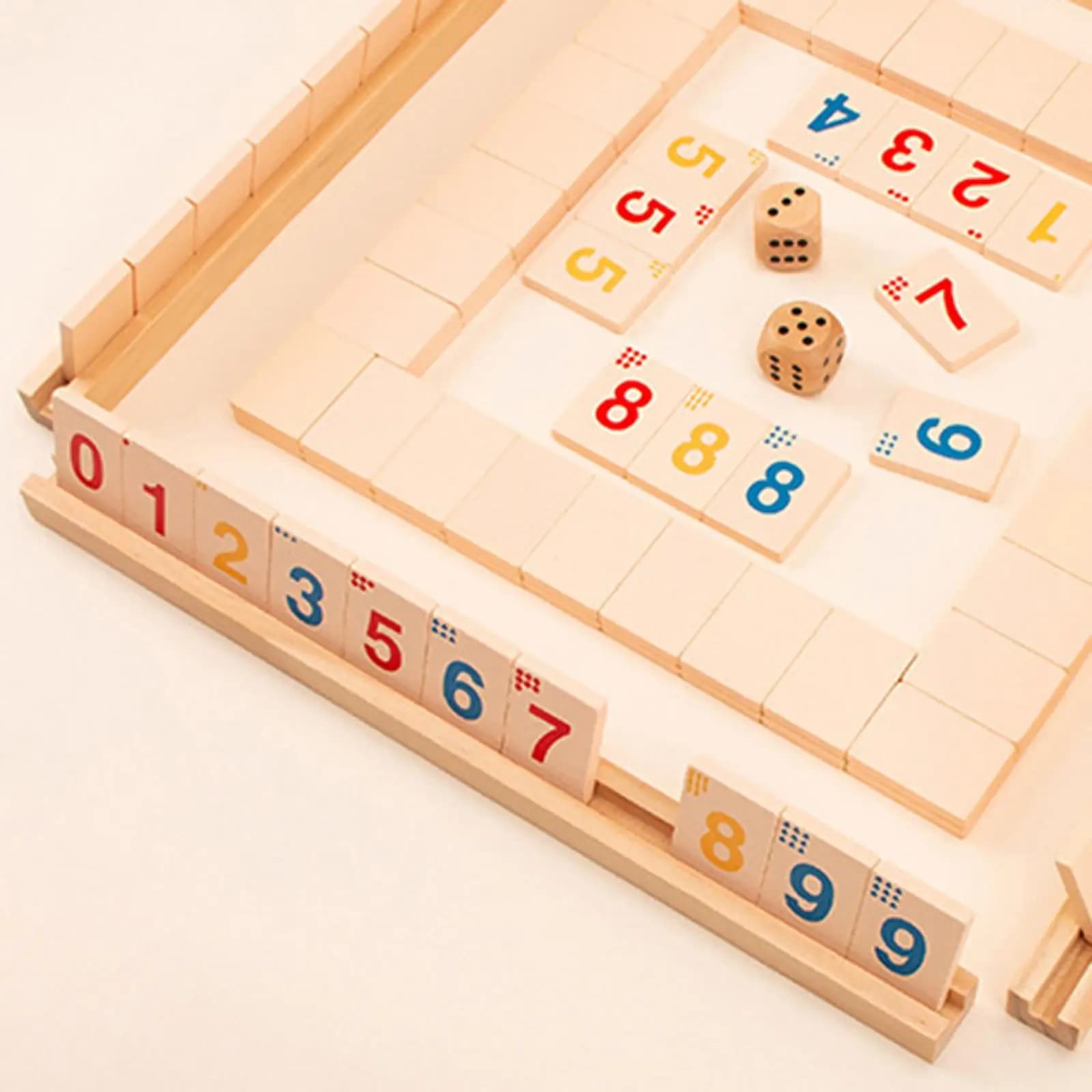 Fast Moving Rummy Tile Classic Board Game,2-4 People Mahjong Digital Game, Party Game Portable