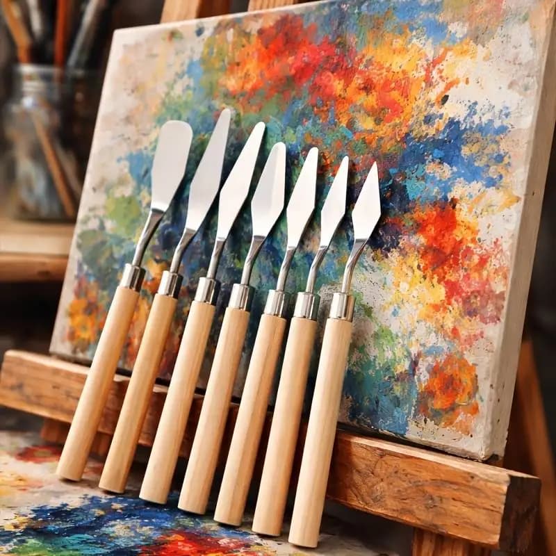 Set di Raschietti Multifunzionali per Pittura a Olio, Acrilica e Acquerello, Strumento Essenziale per Appassionati d'Arte