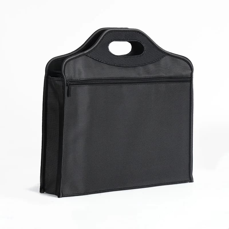 Borsa per documenti portatile A4 Cerniera impermeabile e ispessita Cartella per file a doppio strato Oxford Valigetta da ufficio Riempimento Tute aziendali