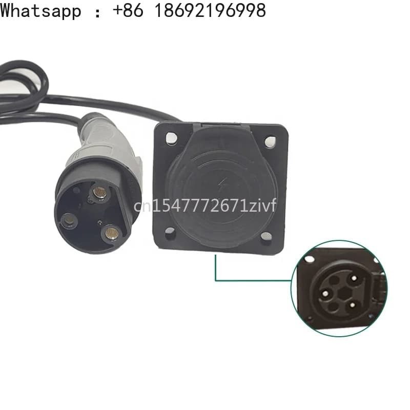 Caricabatterie e presa S60 per golf cart, AC/DC 220V 16A/32A, per la ricarica dei golf cart
