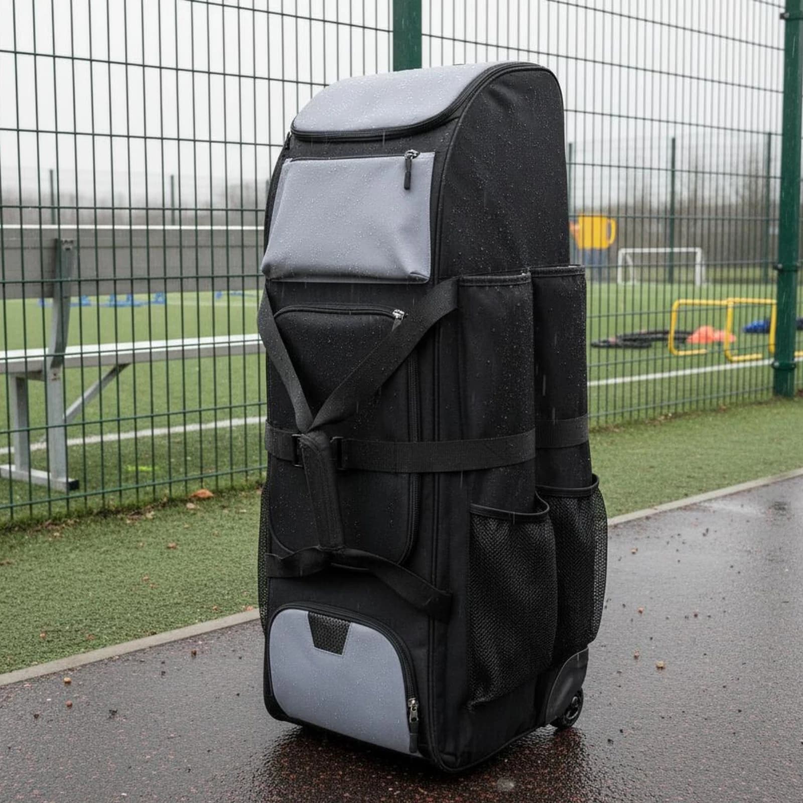 Rolling Sports Bag with Smooth Wheels Athletic Gear Storage Wear-resistant Bottom for Everyday Travel