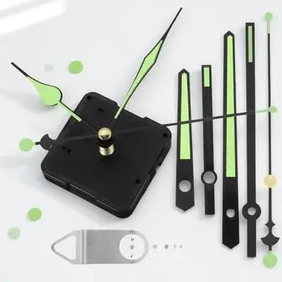 1Set Luminous Clock Hands Core Movement DIY Wall Clock Repair Replacement Battery Operated Night Glow Mechanism Kit