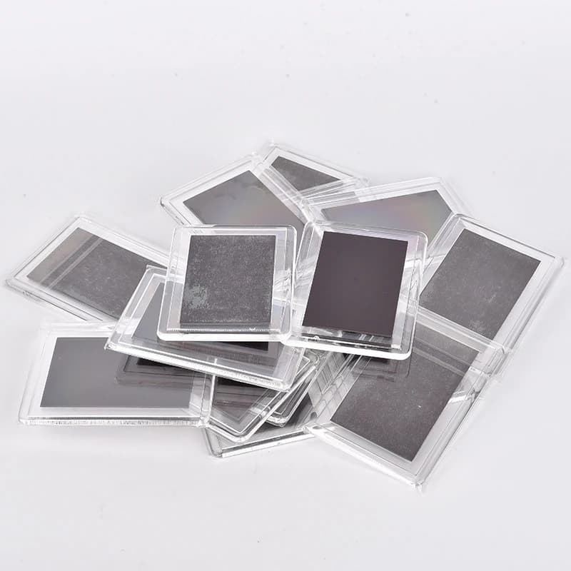 5 pcs diy magnetic acrylic frames for magnetic adhesive photo for transparent refrigerator support for display photo organizer for home
