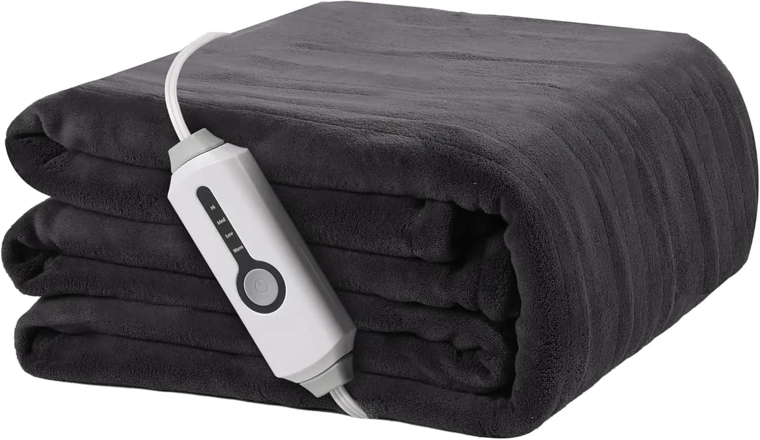 Coperta riscaldata elettrica a grandezza naturale 72x84, 4 impostazioni di calore, spegnimento automatico, lavabile in lavatrice, morbido pile corallo