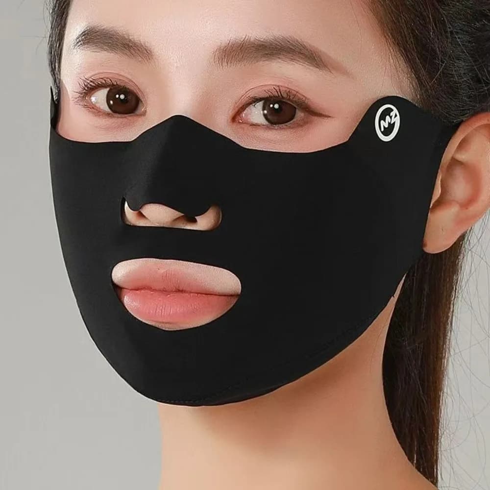 New breathable ice silk mask anti- UV mask for face dust scarf for outdoor sports
