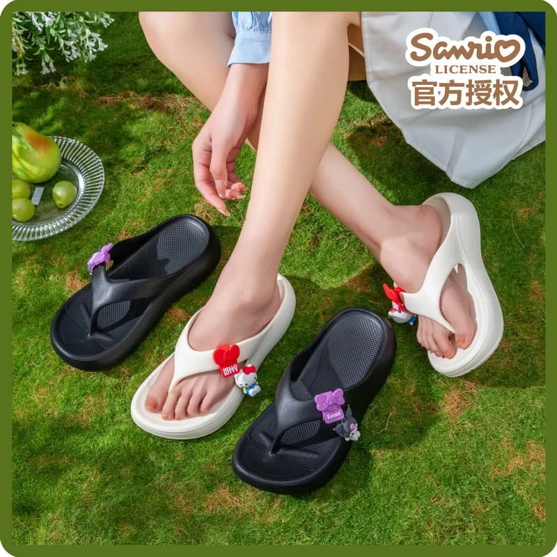 Ciabatte Estive Anime Hello Kitty da Donna 2026, Infradito Sanrio Femminili Carine in EVA, Scarpe da Casa, Sandali Cartoon per Ragazze e Studentesse