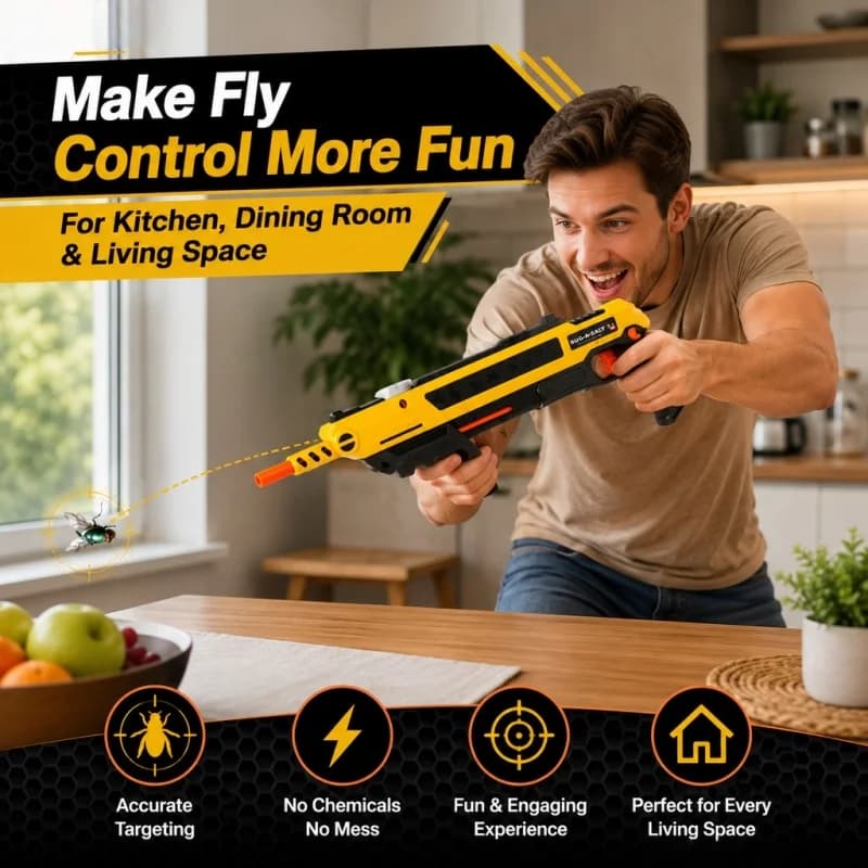 2026 Upgraded Bug A Salt Gun 3.0 Salt Shotgun Fly Mosquito Killer Pet Toy Pest Control Powerful New Model