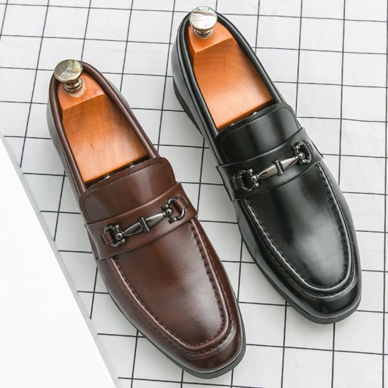 Scarpe Eleganti da Uomo, Classiche Scarpe Casual in Pelle, Mocassini Formali Slip-On, Scarpe da Uomo Trendy per Feste, Casual e Business