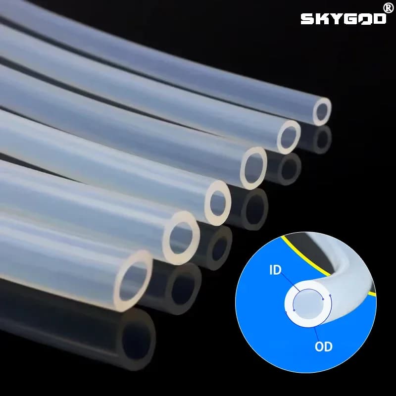 1/3/5/10M Silicone Pipe Rubber Tube For Water Use Transparent Flexible Aquarius Air Irrigation Pipes Garden Pipes Water Connector
