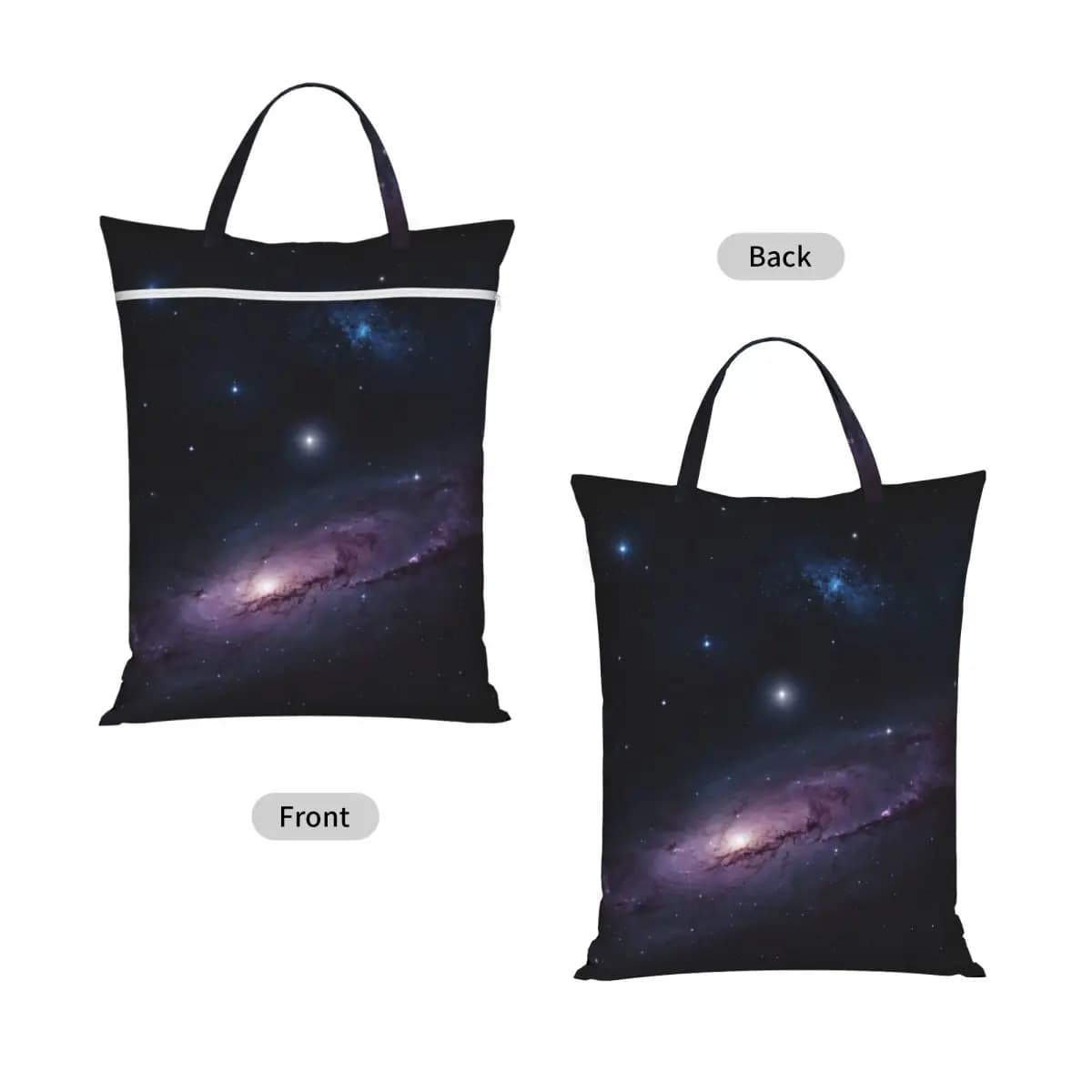 Cloak Galaxy Universe Planets Travel Laundry Bag Waterproof Reusable Dirty Clothes Pouch Gym Yoga Camping Washing Basket