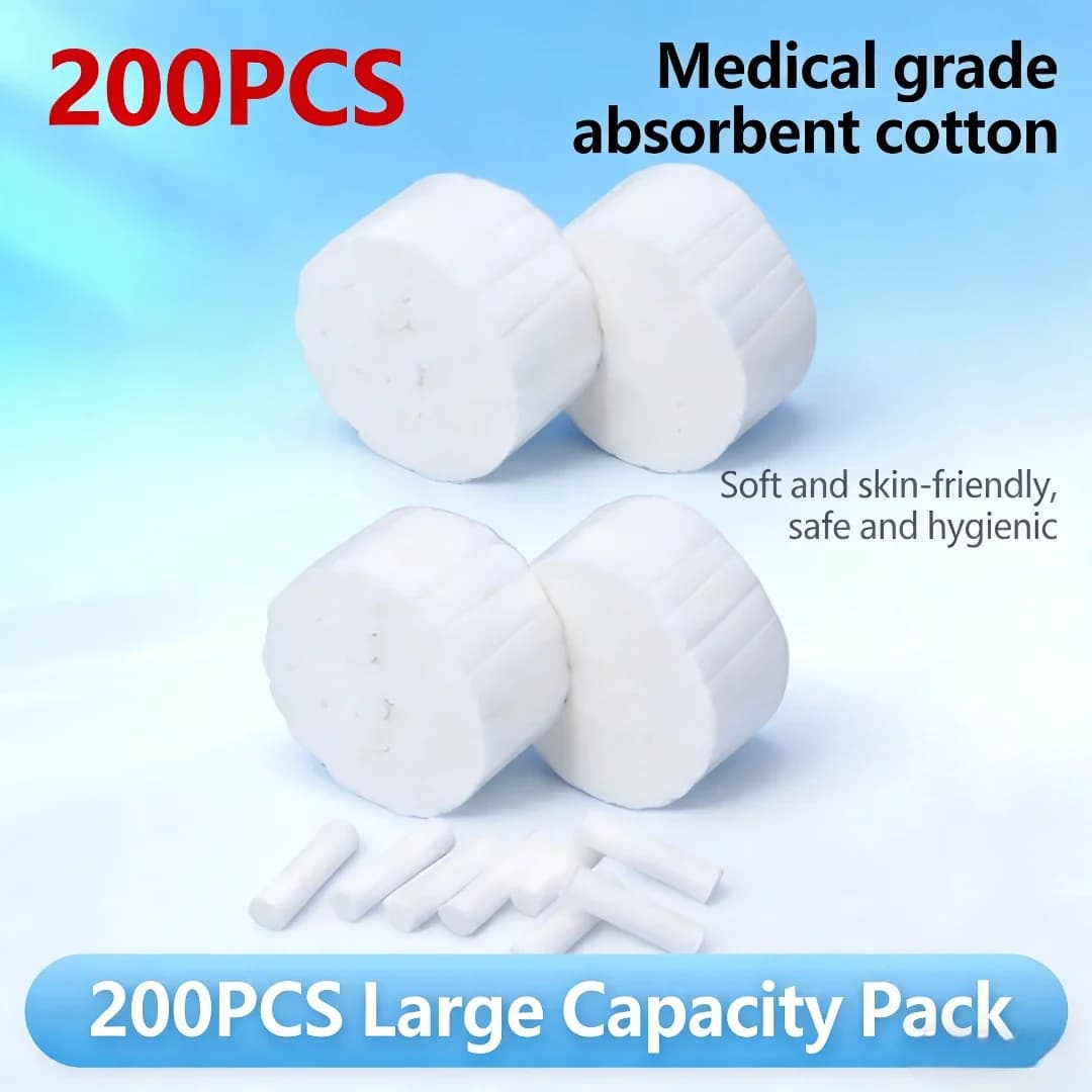 Medical Cotton Surgery Rolls for Dentistic Clinics, Dentali Gems and Tooth Whitening, Supplies for Dentistic Clinics