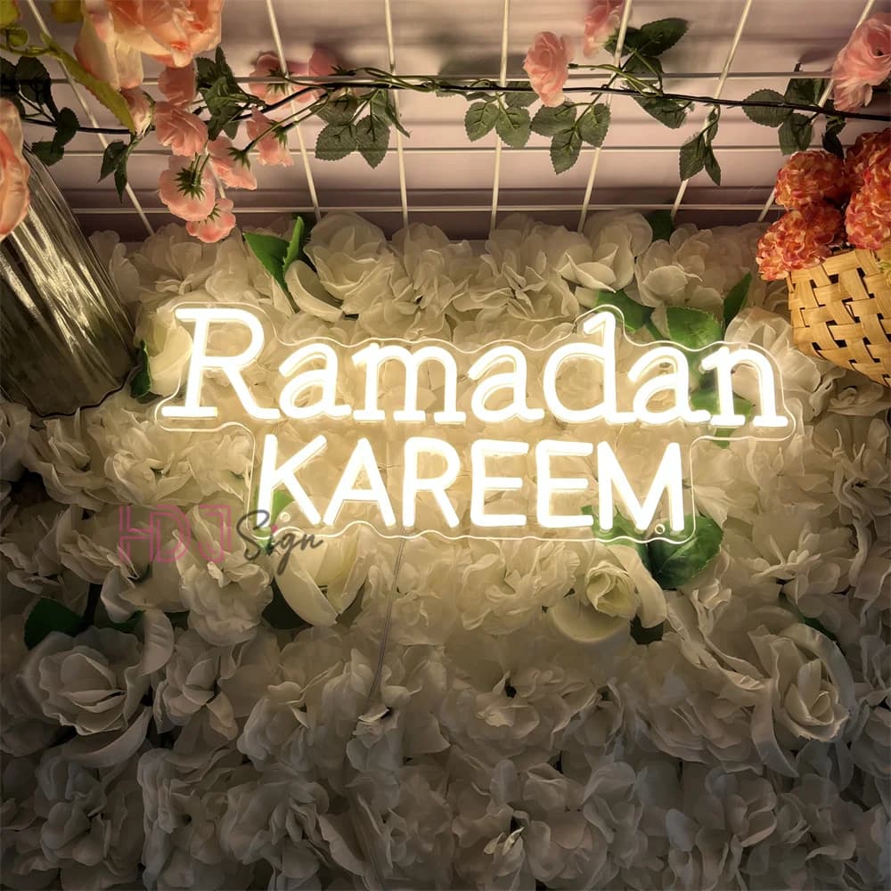 Insegne al Neon LED per il Ramadan, Luce al Neon Islamica a Parete Alimentata USB per Attività del Ramadan, Decorazione per Feste e Stanze